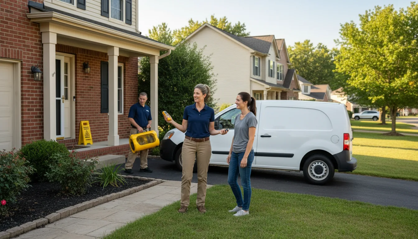 Residential water damage restoration in Smoaks, SC